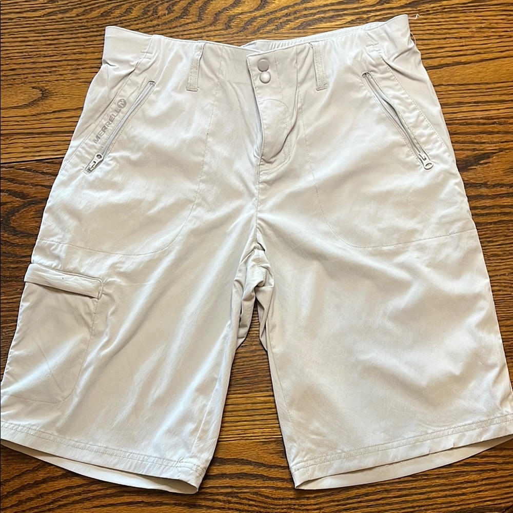 Merrell Cream Cargo Shorts Lightweight Classic Design